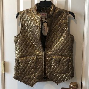 Roper Gold quilted vest